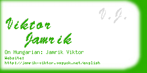 viktor jamrik business card